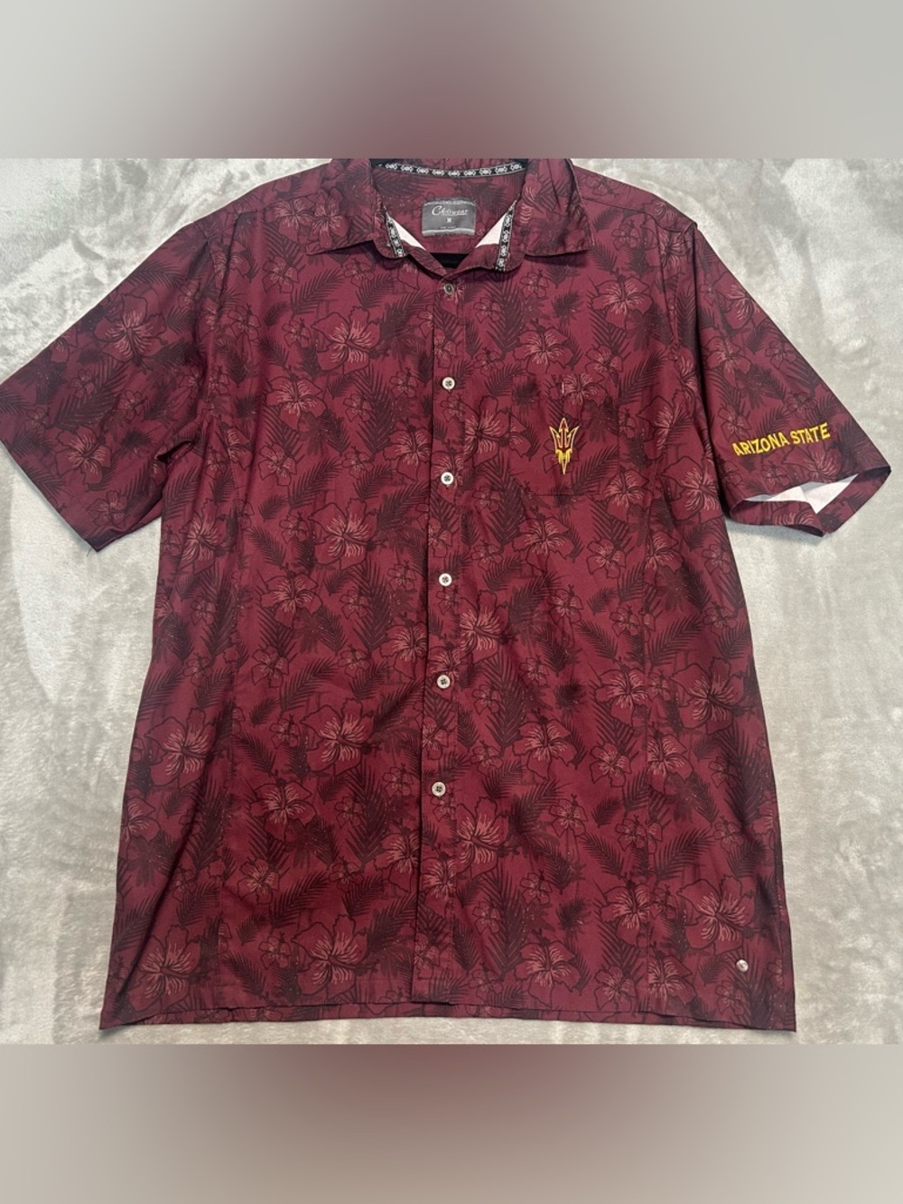 Chiliwear Arizona State Sun Devil Hawaiian Shirt Men’s Medium